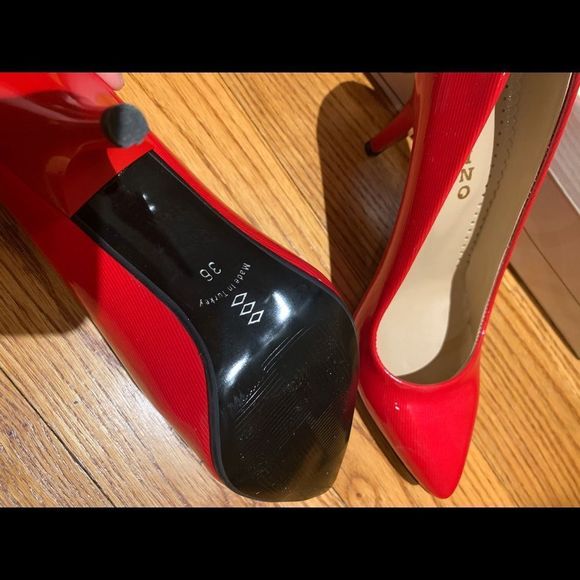 Potino Red Heels New Size 6 Made In Turkey - Picture 3 of 4